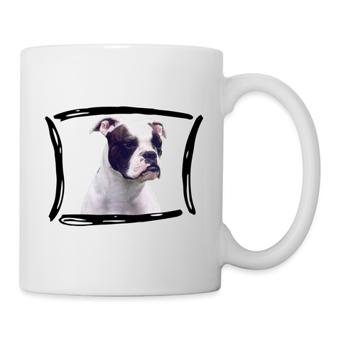 Valley Bulldog Print Coffee/Tea Mug - white