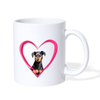 Manchester Terrier Print Coffee/Tea Mug - white