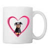 Manchester Terrier Print Coffee/Tea Mug - white