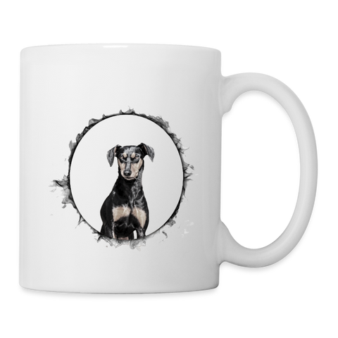 Cute Manchester Terrier Print Coffee/Tea Mug - white