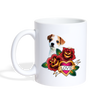 Jack Chi Dog Print Coffee/Tea Mug - white