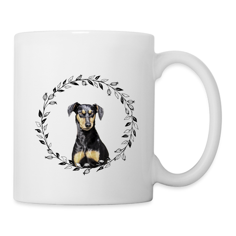 Cute Manchester Terrier Print Coffee/Tea Mug - white