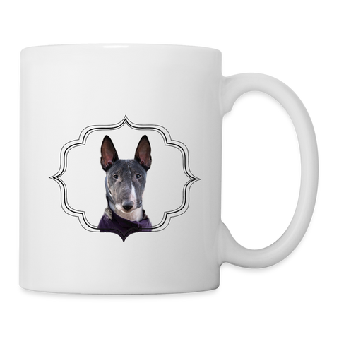 Cute Miniature Bull Terrier Print Coffee/Tea Mug - white