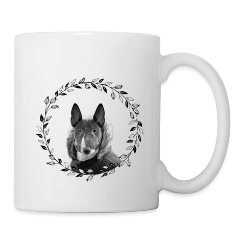 Miniature Bull Terrier Print Coffee/Tea Mug - white