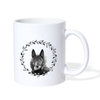 Miniature Bull Terrier Print Coffee/Tea Mug - white