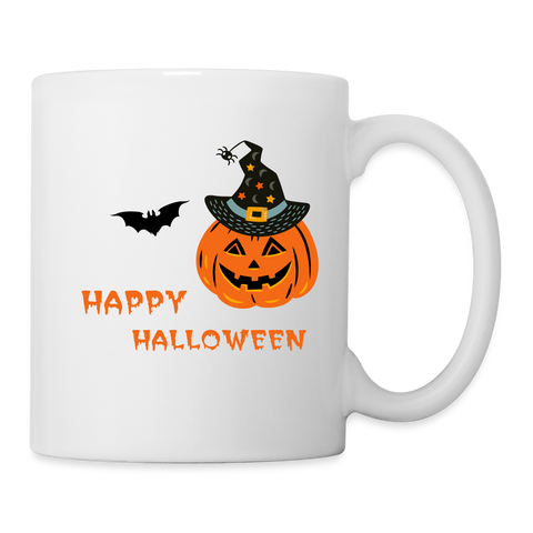 Happy Halloween Print Coffee/Tea Mug - white