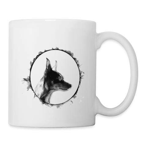 Cute Miniature Pinscher Print Coffee/Tea Mug - white