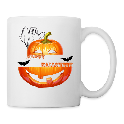 Happy Halloween Print Coffee/Tea Mug - white