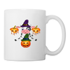 Cute Cow Halloween Print Coffee/Tea Mug - white