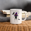 Cat Halloween Print Coffee/Tea Mug - white