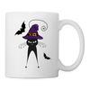 Cat Halloween Print Coffee/Tea Mug - white