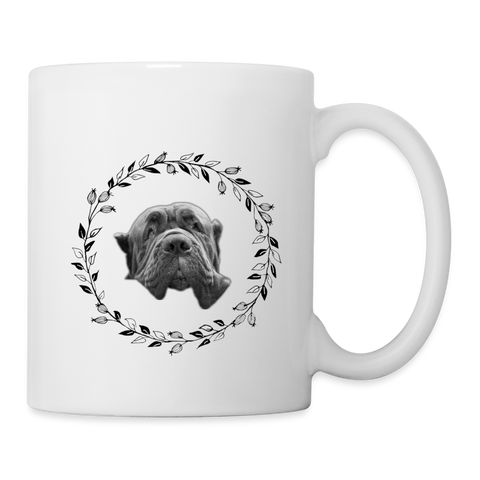 Cute Neapolitan Mastiff Print Coffee/Tea Mug - white