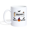 Happy Halloween Print Coffee/Tea Mug - white