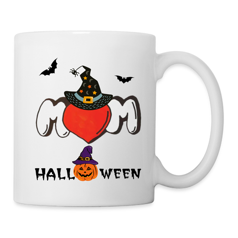 MOM Halloween Print Coffee/Tea Mug - white