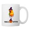 Sun conure Parrot Halloween Print Coffee/Tea Mug - white