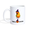 Sun conure Parrot Halloween Print Coffee/Tea Mug - white