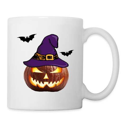 Halloween Pumpkin Print Coffee/Tea Mug - white