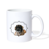 Cute Newfoundland Dog Print Coffee/Tea Mug - white