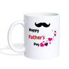 Happy Father's Day Print Coffee/Tea Mug - white