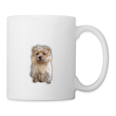 Lovely Norfolk Terrier Print Coffee/Tea Mug - white