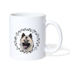 Norwegian Elkhound Print Coffee/Tea Mug - white