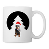 Rottweiler Christmas Print Coffee/Tea Mug - white