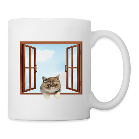 Exotic Shorthair Cat Print Coffee/Tea Mug - white