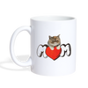 Exotic Shorthair Cat With Mom Print Coffee/Tea Mug - white