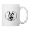 Lovely Norwegian Elkhound Print Coffee/Tea Mug - white