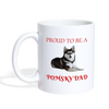 Pomsky Dad Print Coffee/Tea Mug - white