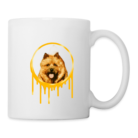 Cute Norwich Terrier Print Coffee/Tea Mug - white