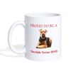 Airedale Terrier DAD Print Coffee/Tea Mug - white