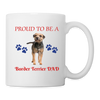 Border Terrier DAD Print Coffee/Tea Mug - white