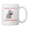 American Eskimo DAD Print Coffee/Tea Mug - white