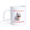 American Eskimo DAD Print Coffee/Tea Mug - white