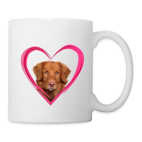 Lovely Nova Scotia Duck Tolling Retriever Print Coffee/Tea Mug - white