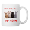 CAT MOM Print Coffee/Tea Mug - white