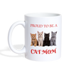 CAT MOM Print Coffee/Tea Mug - white