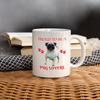 Pug Lovers Print Coffee/Tea Mug - white