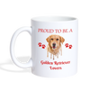 Golden Retriever Lovers Print Coffee/Tea Mug - white