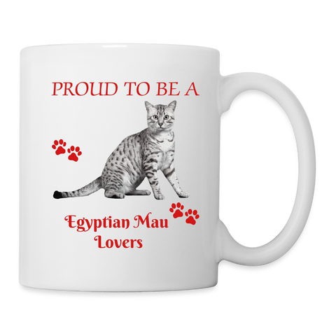 Egyptian Mau Lovers Print Coffee/Tea Mug - white
