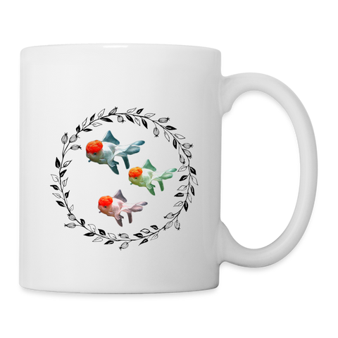 Oranda Fish Print Coffee/Tea Mug- Limited Edition - white