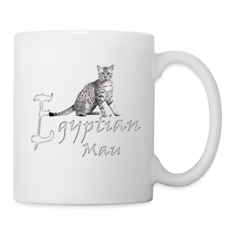 Egyptian Mau Cat Print Coffee/Tea Mug - white