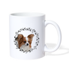 Lovely Papillon Dog Print Coffee/Tea Mug - white