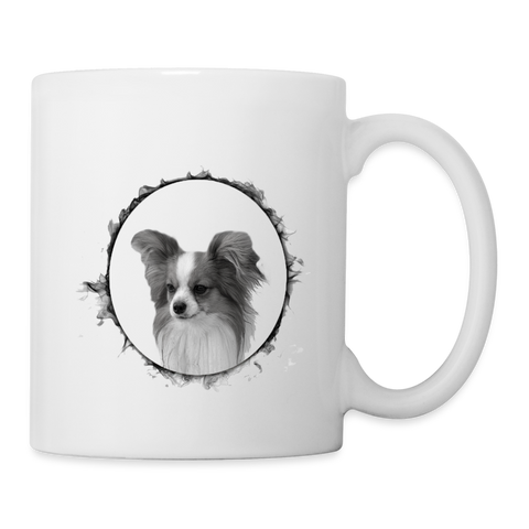 Amazing Papillon Dog Print Coffee/Tea Mug - white