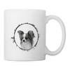 Amazing Papillon Dog Print Coffee/Tea Mug - white