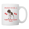 English Springer Spaniel Lovers Print Coffee/Tea Mug - white