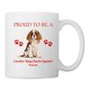 Cavalier King Charles Spaniel Lovers Print Coffee/Tea Mug - white