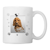 Cocker Spaniel Paws Print Coffee/Tea Mug - white