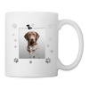 Chesapeake Bay Retriever Paws Print Coffee/Tea Mug - white